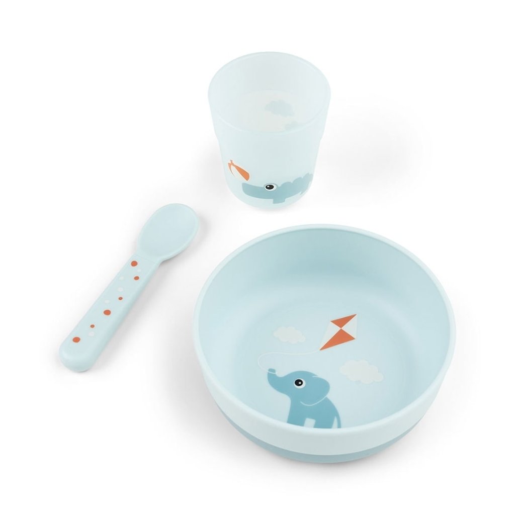 Bambinista - DONE BY DEER - Tableware - DONE BY DEER Foodie first meal set Playground - Blue