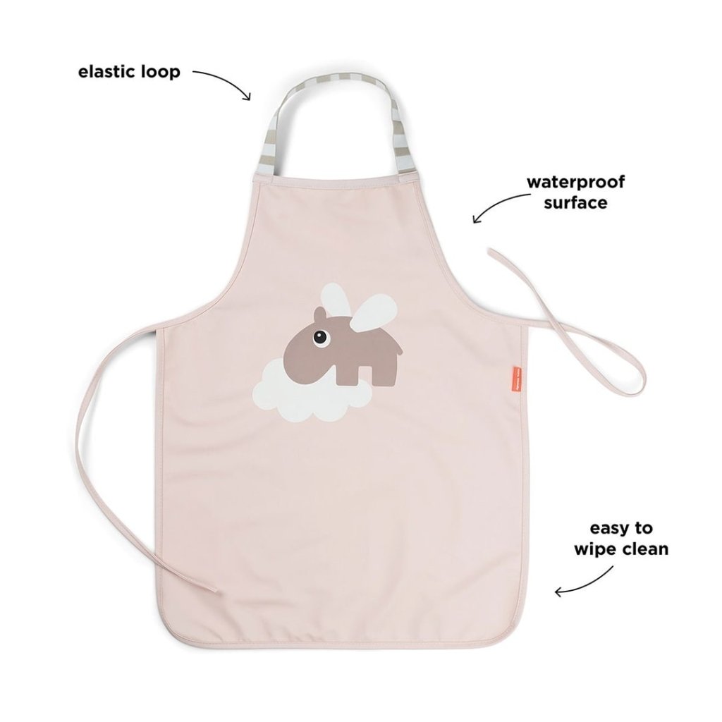 Bambinista - DONE BY DEER - Tableware - DONE BY DEER Waterproof kids apron Happy clouds - Powder