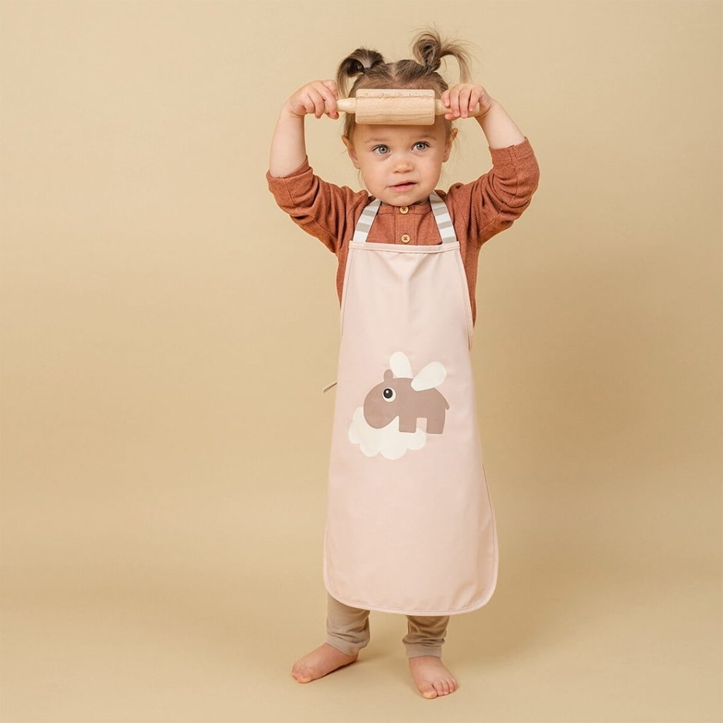 Bambinista - DONE BY DEER - Tableware - DONE BY DEER Waterproof kids apron Happy clouds - Powder