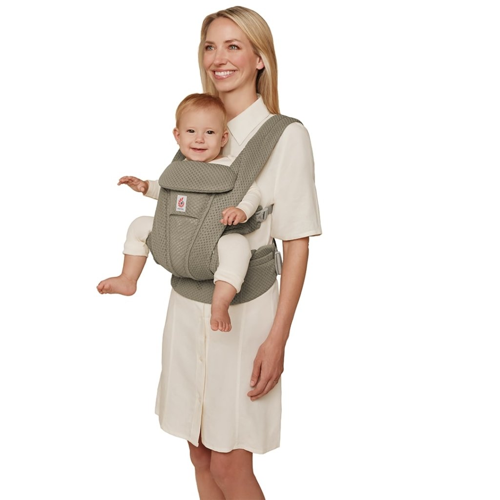 Bambinista - ERGOBABY - Carriers - ERGOBABY Omni Deluxe Mesh Baby Carrier - Soft Olive