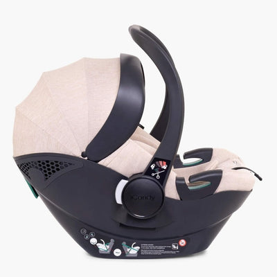 Bambinista-ICANDY-Travel-ICANDY Cocoon Car Seat & Base - Latte