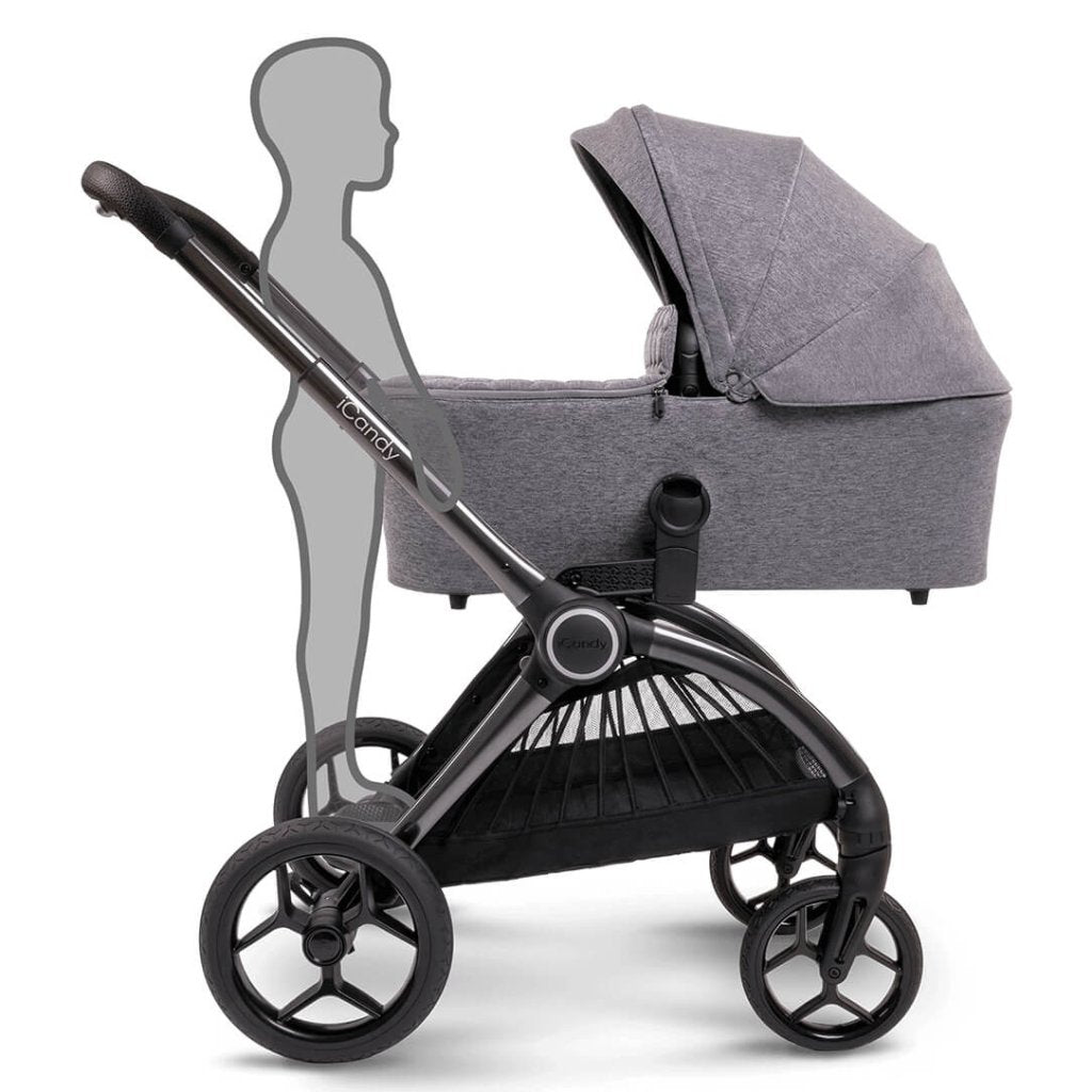 Bambinista-ICANDY-Travel-ICANDY Core Pushchair and Carrycot Combination - Phantom (Light grey)