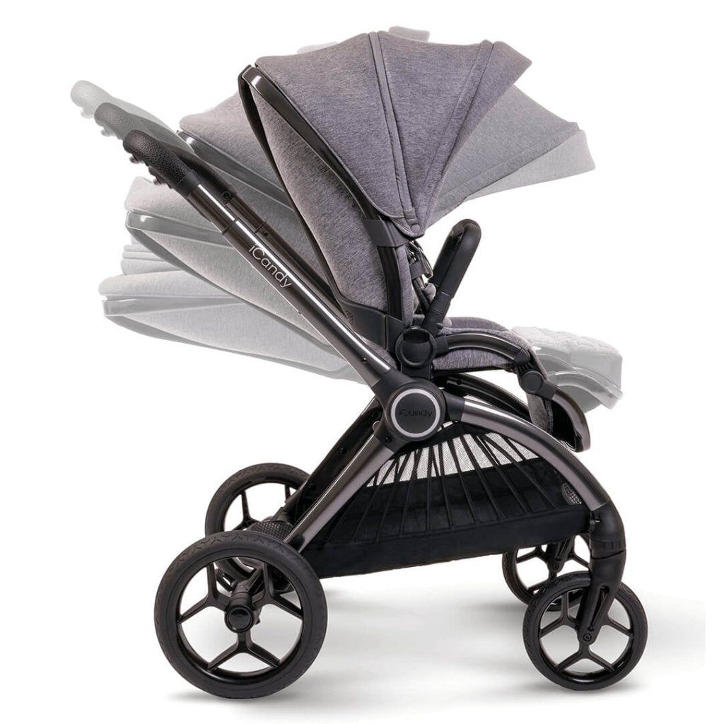 Bambinista-ICANDY-Travel-ICANDY Core Pushchair and Carrycot Combination - Phantom (Light grey)