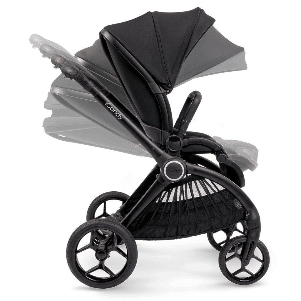 Bambinista-ICANDY-Travel-ICANDY Core Pushchair and Carrycot - Complete Bundle - Jet (Black edition)