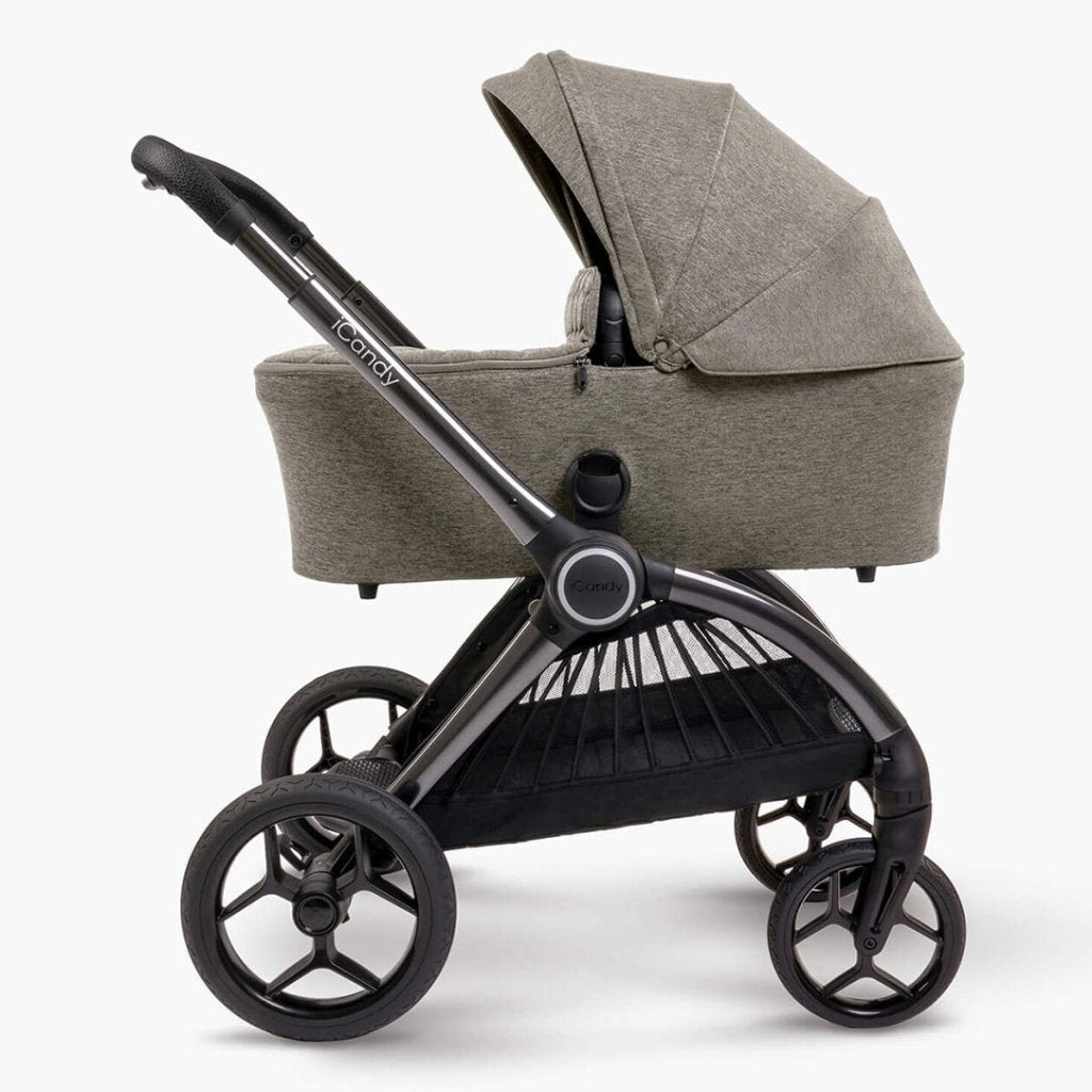 Bambinista-ICANDY-Travel-ICANDY Core Pushchair and Carrycot - Complete Bundle - Phantom (Light moss)