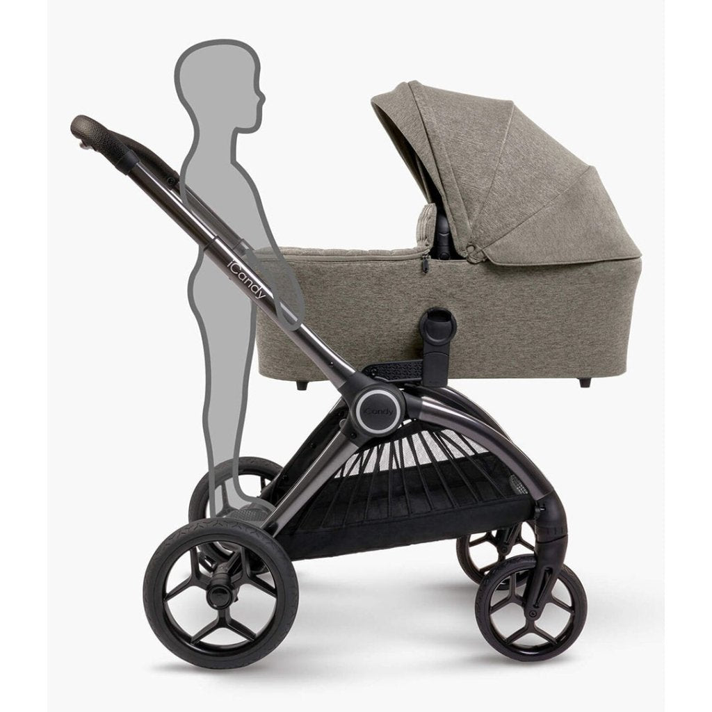 Bambinista-ICANDY-Travel-ICANDY Core Pushchair and Carrycot - Complete Bundle - Phantom (Light moss)