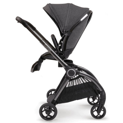 Bambinista-ICANDY-Travel-ICANDY Core Pushchair and Carrycot Complete Bundle with COCOON Car Seat & Base - Phantom (Dark Grey)