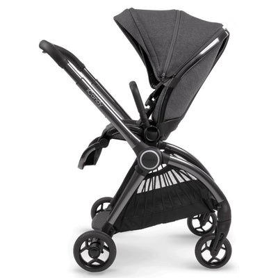 Bambinista-ICANDY-Travel-ICANDY Core Pushchair and Carrycot Complete Bundle with COCOON Car Seat & Base - Phantom (Dark Grey)