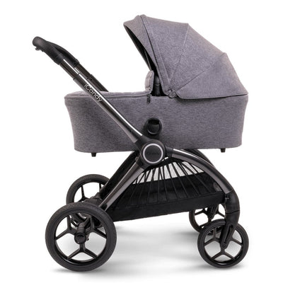 Bambinista-ICANDY-Travel-ICANDY Core Pushchair and Carrycot Complete Bundle with COCOON Car Seat & Base - Phantom (Light Grey)