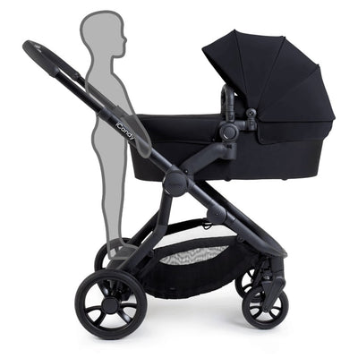 Bambinista-ICANDY-Travel-ICANDY Orange 4 Double Pushchair Bundle with Second Seat Fabric - Jet (Black Edition)