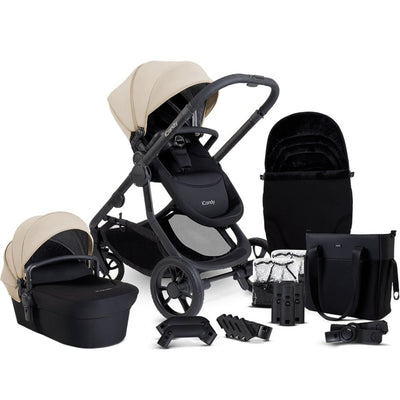 Bambinista-ICANDY-Travel-ICANDY Orange 4 Pushchair Combination Bundle - Jet (Latte)