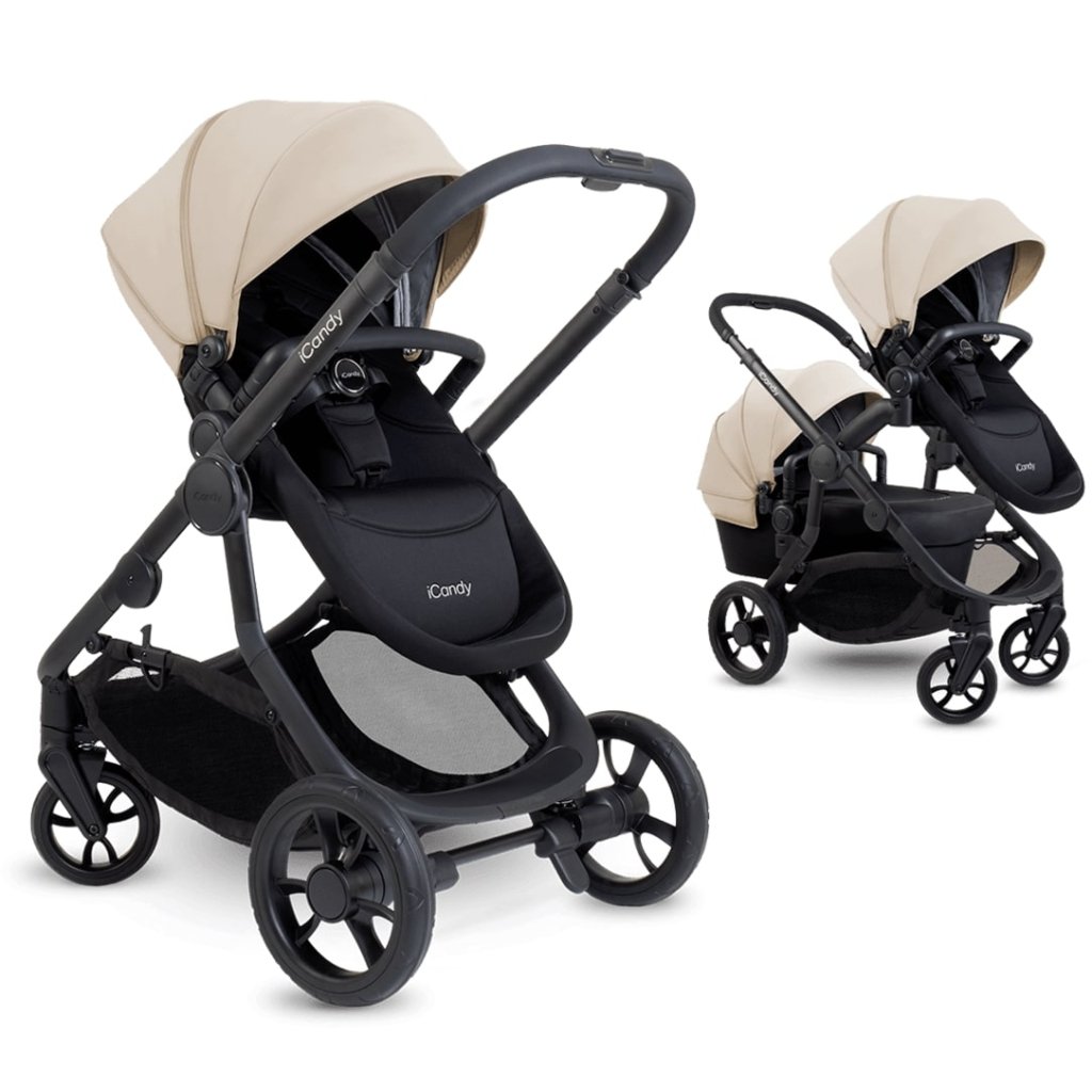 Bambinista-ICANDY-Travel-ICANDY Orange 4 Pushchair Combination Bundle - Jet (Latte)