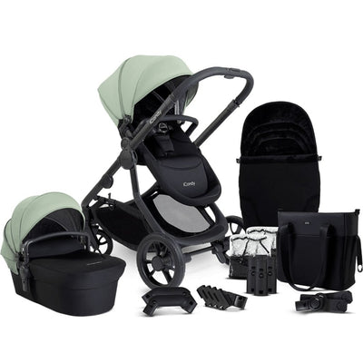 Bambinista-ICANDY-Travel-ICANDY Orange 4 Pushchair Combination Bundle - Jet (Pistachio)