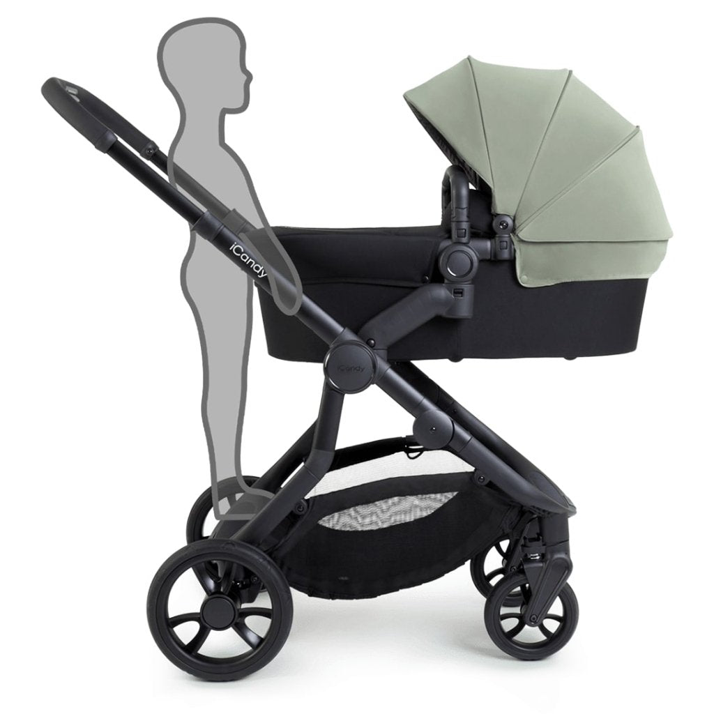 Bambinista-ICANDY-Travel-ICANDY Orange 4 Pushchair Combination Bundle - Jet (Pistachio)