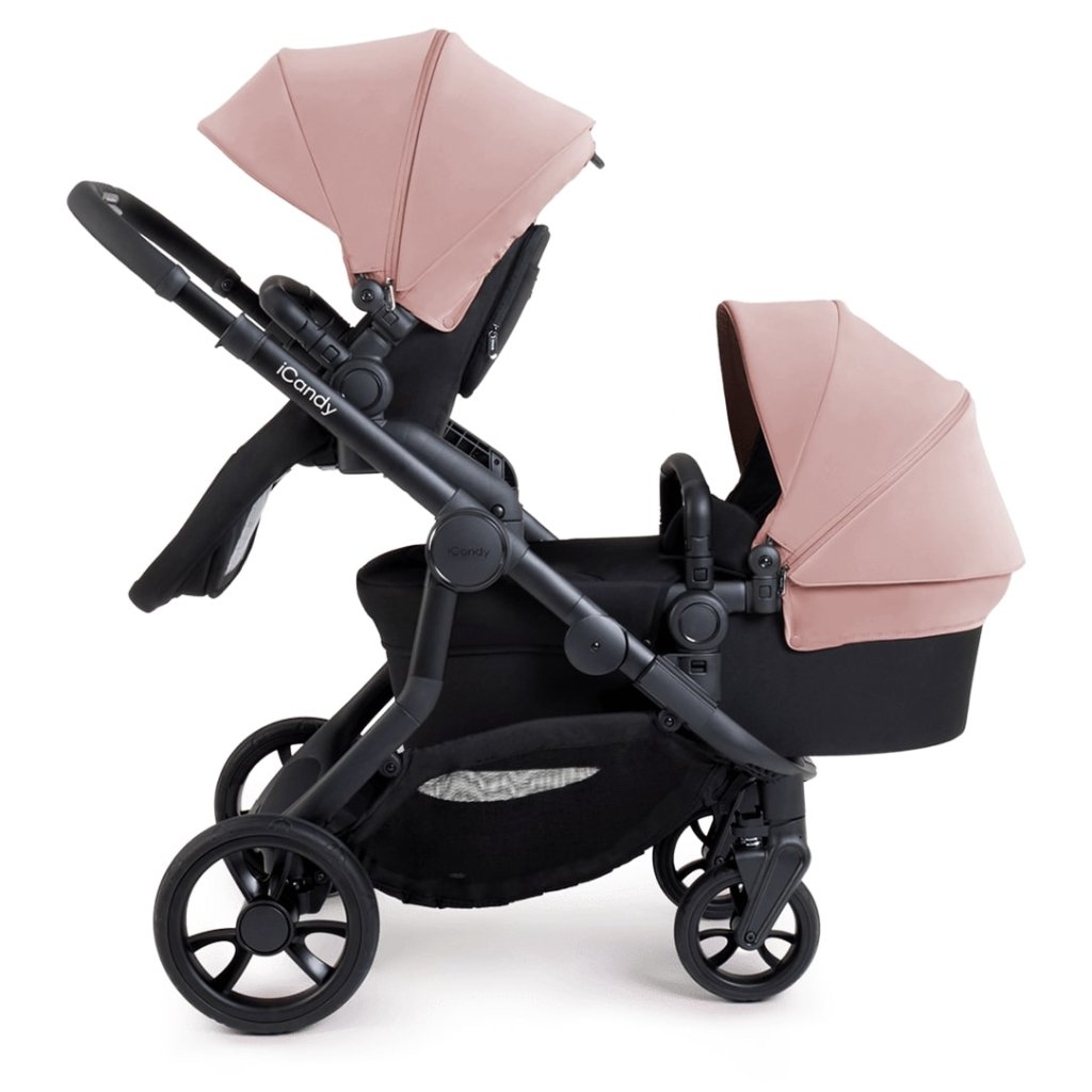 Bambinista-ICANDY-Travel-ICANDY Orange 4 Pushchair Combination Bundle - Jet (Rose)