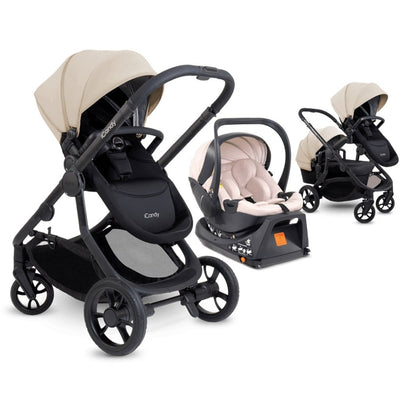 Bambinista-ICANDY-Travel-ICANDY Orange 4 Travel system with COCOON car seat - Jet (Latte)