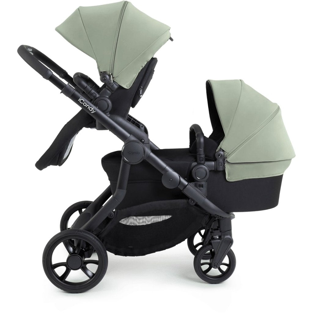 Bambinista-ICANDY-Travel-ICANDY Orange 4 Travel system with COCOON car seat - Jet (Pistachio)