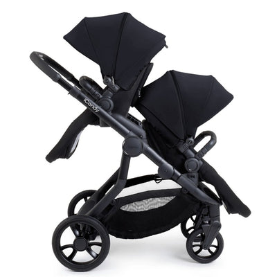 Bambinista-ICANDY-Travel-ICANDY Orange 4 Twin Complete Pushchair Bundle - Jet (Black Edition)