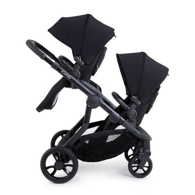 Bambinista-ICANDY-Travel-ICANDY Orange 4 Twin Complete Pushchair Bundle - Jet (Black Edition)