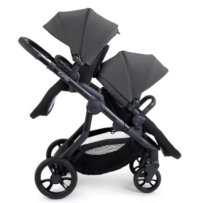 Bambinista-ICANDY-Travel-ICANDY Orange 4 Twin Complete Pushchair Bundle - Jet (Fossil)