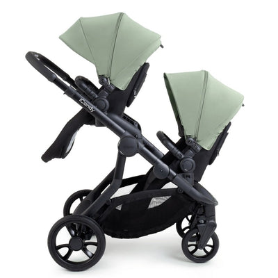 Bambinista-ICANDY-Travel-ICANDY Orange 4 Twin Complete Pushchair Bundle - Jet (Pistachio)