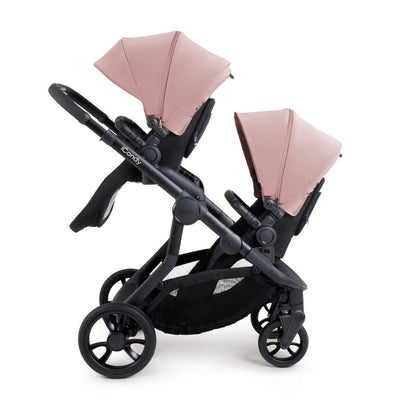 Bambinista-ICANDY-Travel-ICANDY Orange 4 Twin Complete Pushchair Bundle - Jet (Rose)