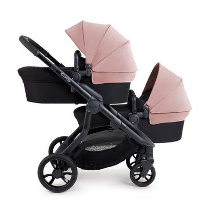 Bambinista-ICANDY-Travel-ICANDY Orange 4 Twin Complete Pushchair Bundle - Jet (Rose)