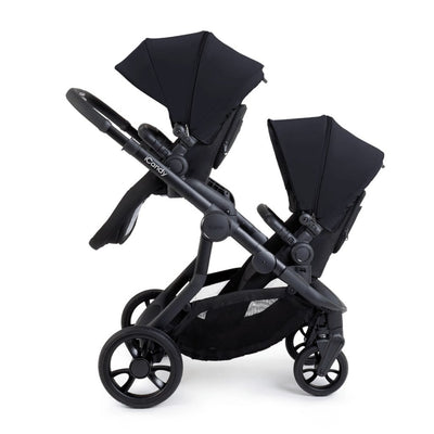 Bambinista-ICANDY-Travel-ICANDY Orange 4 Twin Travel system with COCOON car seat - Jet (Black Edition)