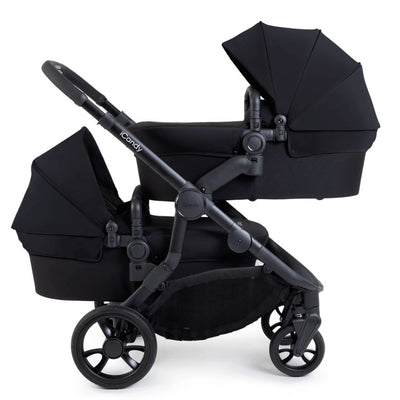 Bambinista-ICANDY-Travel-ICANDY Orange 4 Twin Travel system with COCOON car seat - Jet (Black Edition)