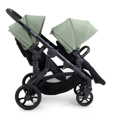 Bambinista-ICANDY-Travel-ICANDY Orange 4 Twin Travel system with COCOON car seat - Jet (Pistachio)