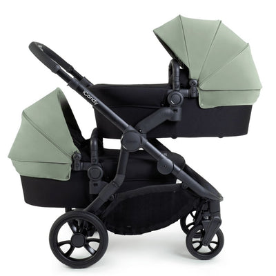 Bambinista-ICANDY-Travel-ICANDY Orange 4 Twin Travel system with COCOON car seat - Jet (Pistachio)