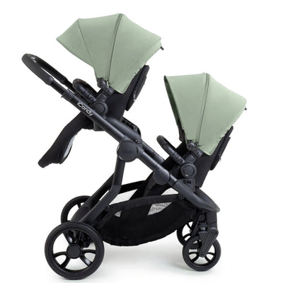 Bambinista-ICANDY-Travel-ICANDY Orange 4 Twin Travel system with COCOON car seat - Jet (Pistachio)