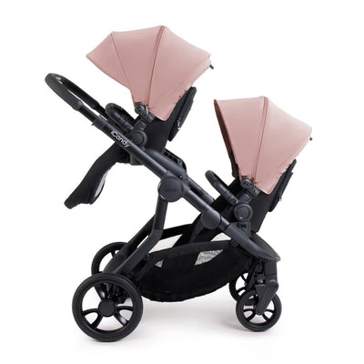 Bambinista-ICANDY-Travel-ICANDY Orange 4 Twin Travel system with COCOON car seat - Jet (Rose)