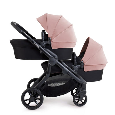 Bambinista-ICANDY-Travel-ICANDY Orange 4 Twin Travel system with COCOON car seat - Jet (Rose)