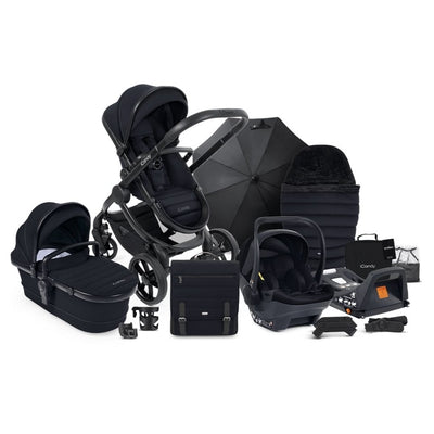 Bambinista-ICANDY-Travel-ICANDY Peach 7 Complete Bundle with Cocoon Car Seat & Base - Black Edition