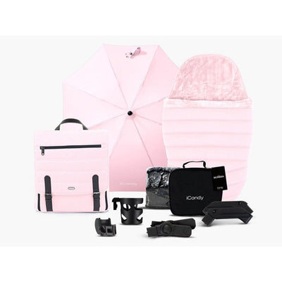 Bambinista-ICANDY-Travel-ICANDY Peach 7 Complete Bundle with Cocoon Car Seat & Base - Blush