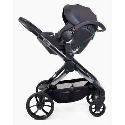 Bambinista-ICANDY-Travel-ICANDY Peach 7 Complete Bundle with Cocoon Car Seat & Base - Dark Grey