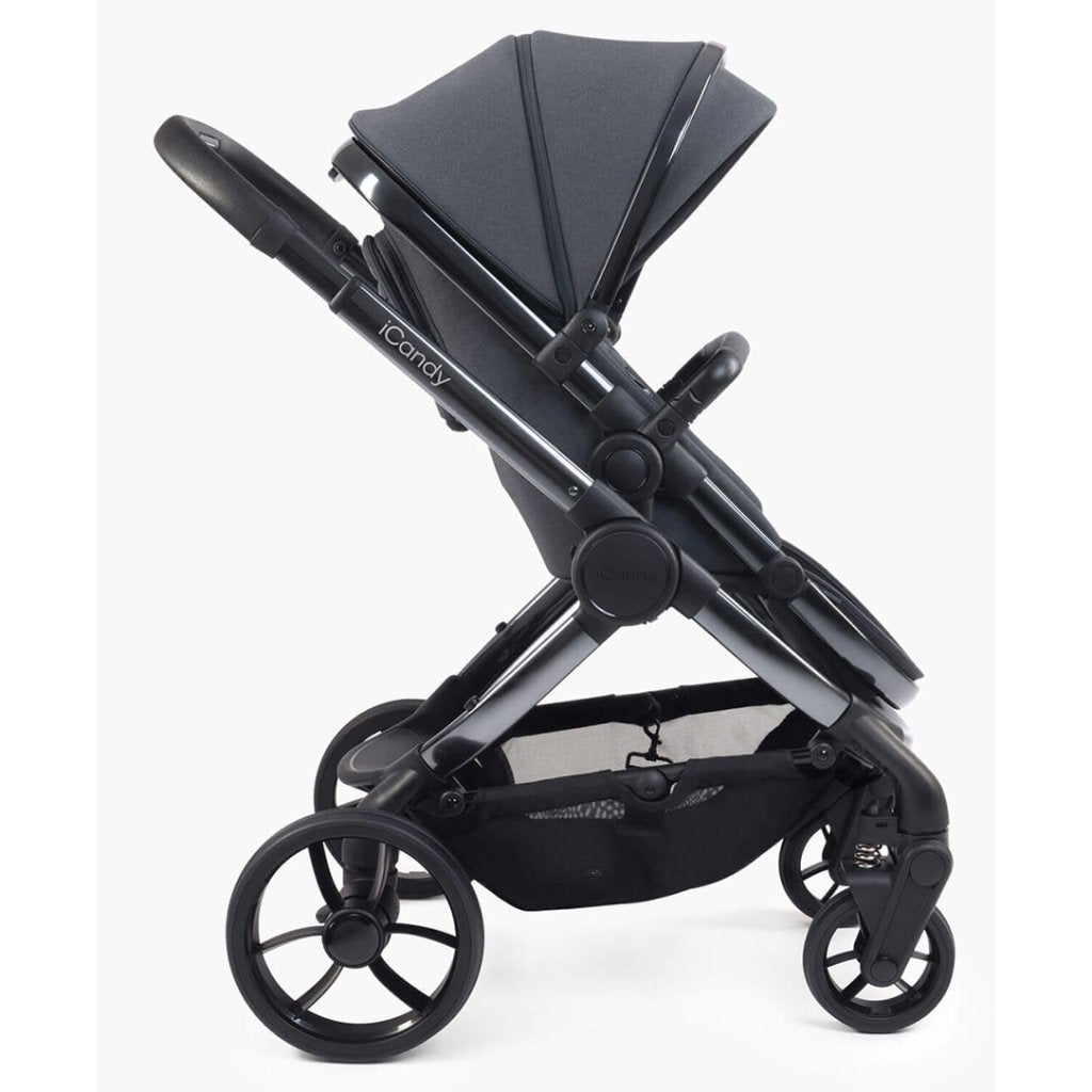 Bambinista-ICANDY-Travel-ICANDY Peach 7 Complete Bundle with Cocoon Car Seat & Base - Dark Grey