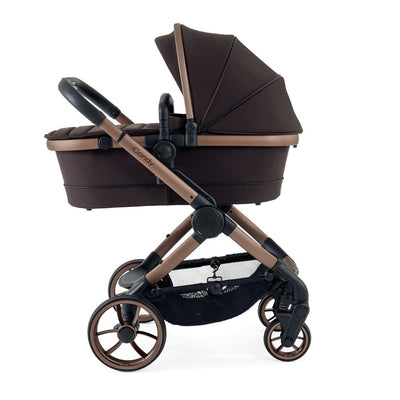 Bambinista - ICANDY - Travel Bundles - ICANDY Peach 7 Complete Travel System with Be Safe Go Beyond Car Seat and Base - Pecan (Special Edition)