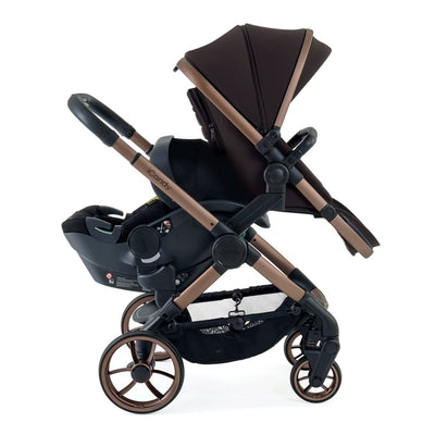 Bambinista - ICANDY - Travel Bundles - ICANDY Peach 7 Complete Travel System with Be Safe Go Beyond Car Seat and Base - Pecan (Special Edition)