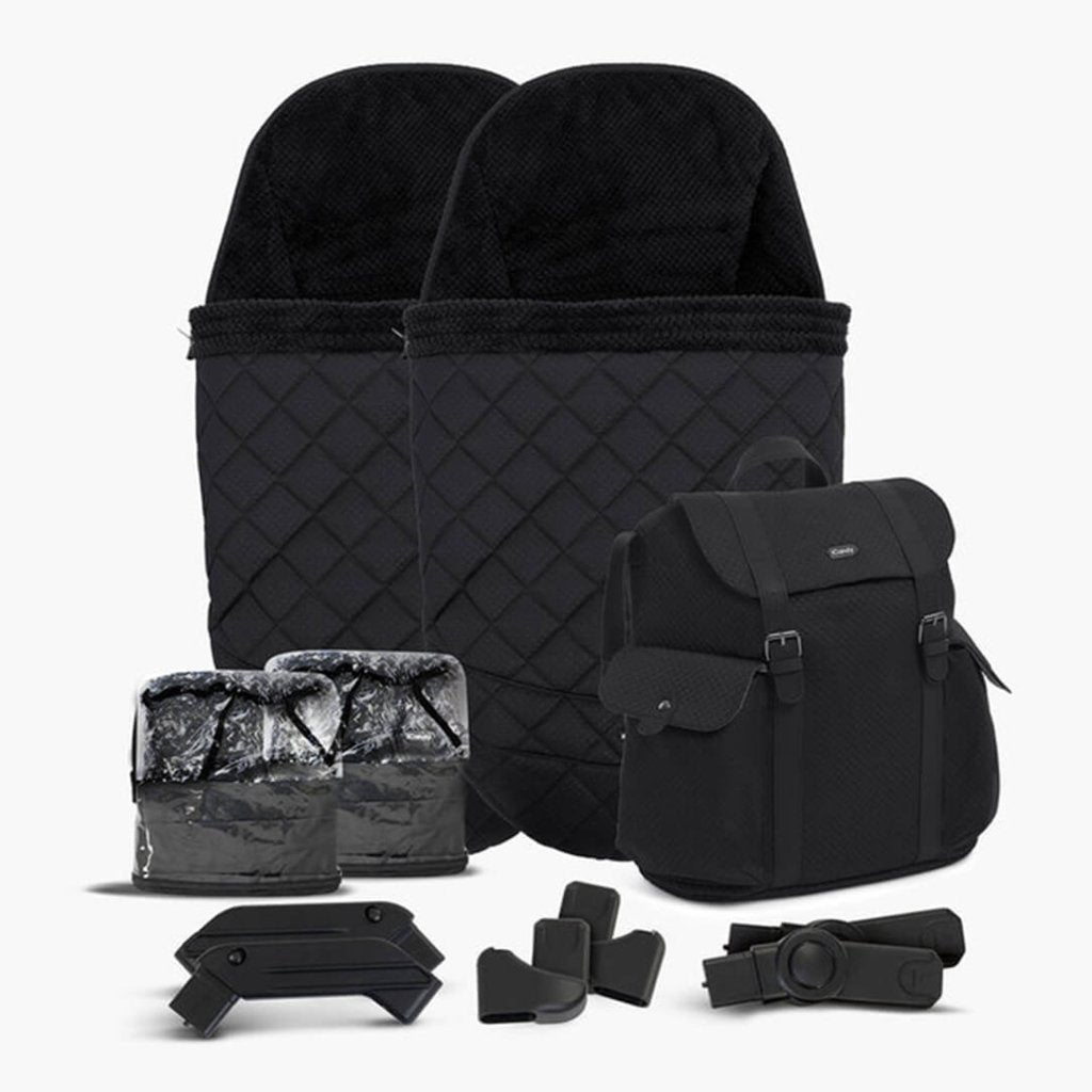 Bambinista - ICANDY - Travel Bundles - ICANDY Peach 7 Designer Collection Cerium Twin - Black