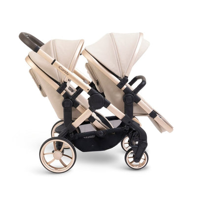 Bambinista - ICANDY - Travel - ICANDY Peach 7 Double Pushchair and Carrycot Combo Set - Biscotti