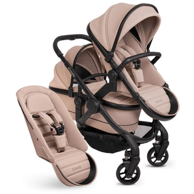 Bambinista - ICANDY - Travel Bundles - ICANDY Peach 7 Double Pushchair and Carrycot Combo Set - Cookie