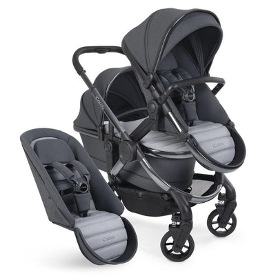 Bambinista-ICANDY-Travel-ICANDY Peach 7 Double Pushchair and Carrycot Combo Set - Truffle