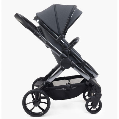 Bambinista-ICANDY-Travel-ICANDY Peach 7 Double Pushchair and Carrycot Complete Bundle Set - Phantom (Dark Grey)