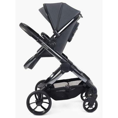 Bambinista-ICANDY-Travel-ICANDY Peach 7 Double Pushchair and Carrycot Complete Bundle Set - Phantom (Dark Grey)