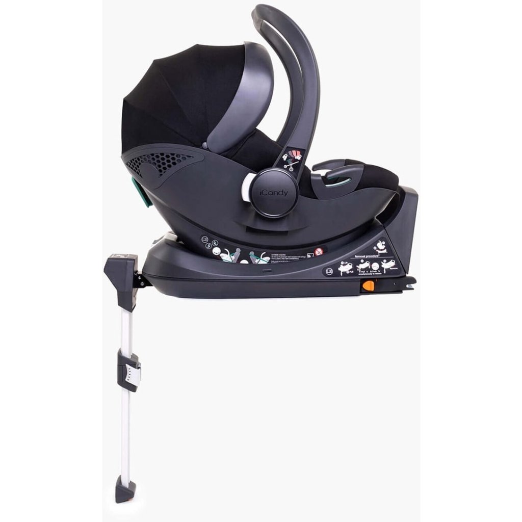 Bambinista-ICANDY-Travel-ICANDY Peach 7 Double with Black Cocoon Car Seat & Base - Jet (Cookie)