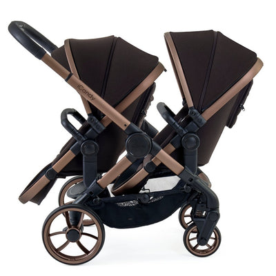 Bambinista - ICANDY - Travel Bundles - ICANDY Peach 7 Double with Black Cocoon Car Seat & Base - Pecan