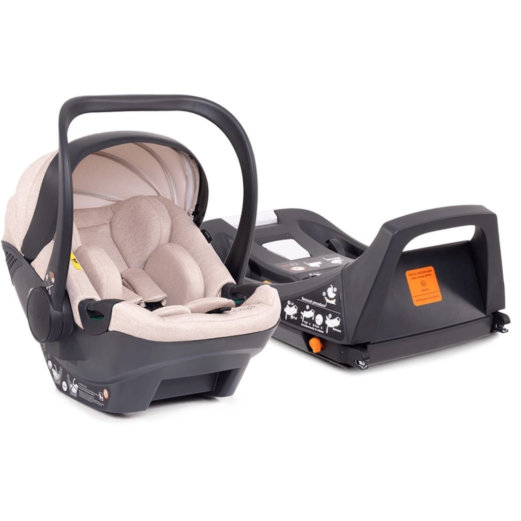 Bambinista-ICANDY-Travel-ICANDY Peach 7 Double with Latte Cocoon Car Seat & Base - Blonde (Biscotti)