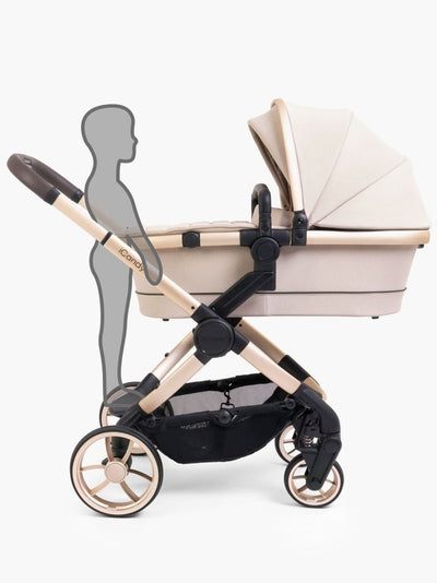 Bambinista-ICANDY-Travel-ICANDY Peach 7 Double with Latte Cocoon Car Seat & Base - Blonde (Biscotti)